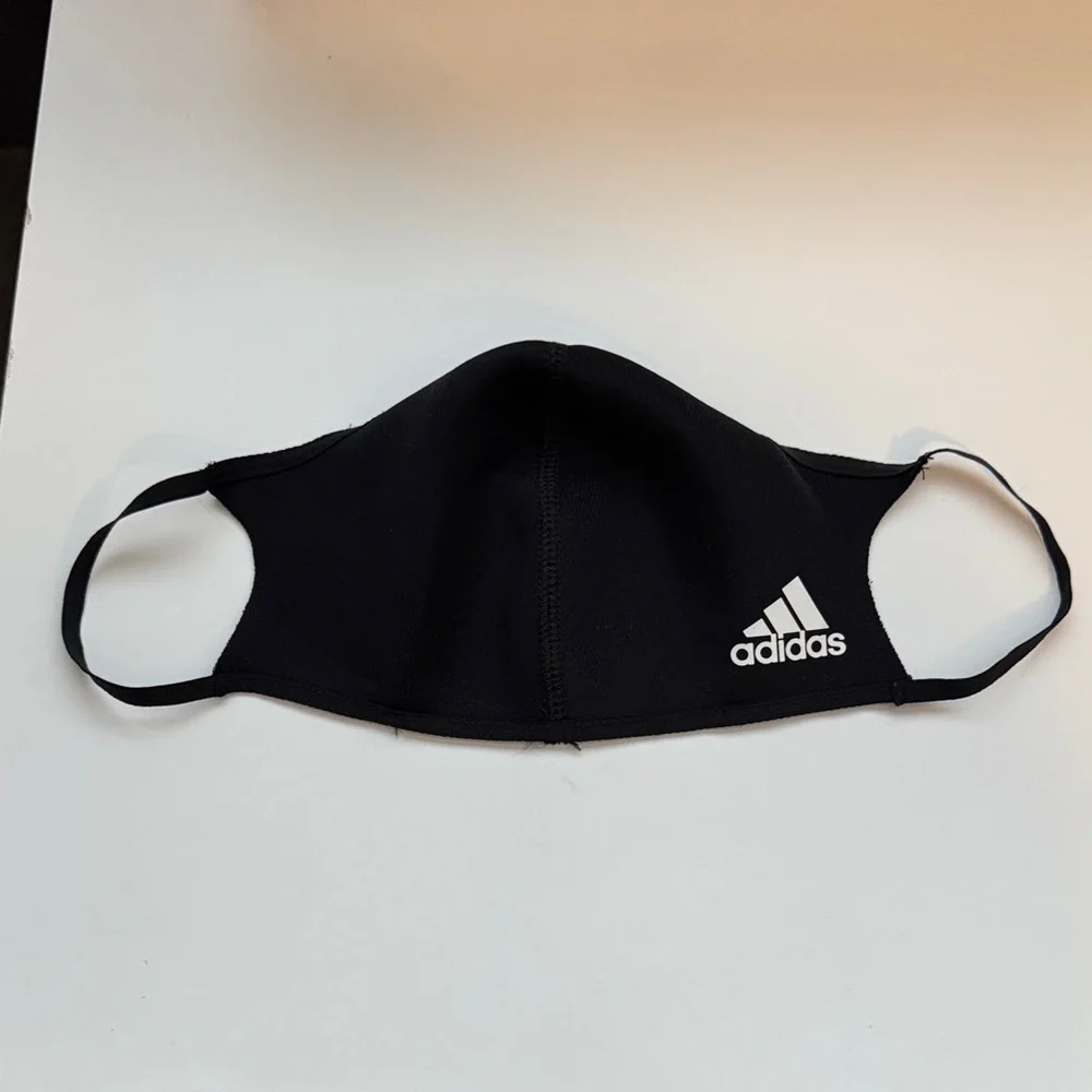 ✨3/$10 Adidas Face Mask Black OSFA Resuable Eco-Friendly